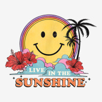 Live In The Sunshine Womens Summer Sunshine Happy Sun Smile T Shirt Rectangle Patch | Artistshot