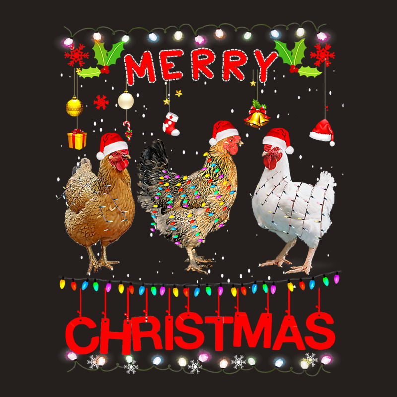 Chicken Design Merry Christmas Chicken For Kids Costume Cute 32 Hen Ch Tank Top | Artistshot