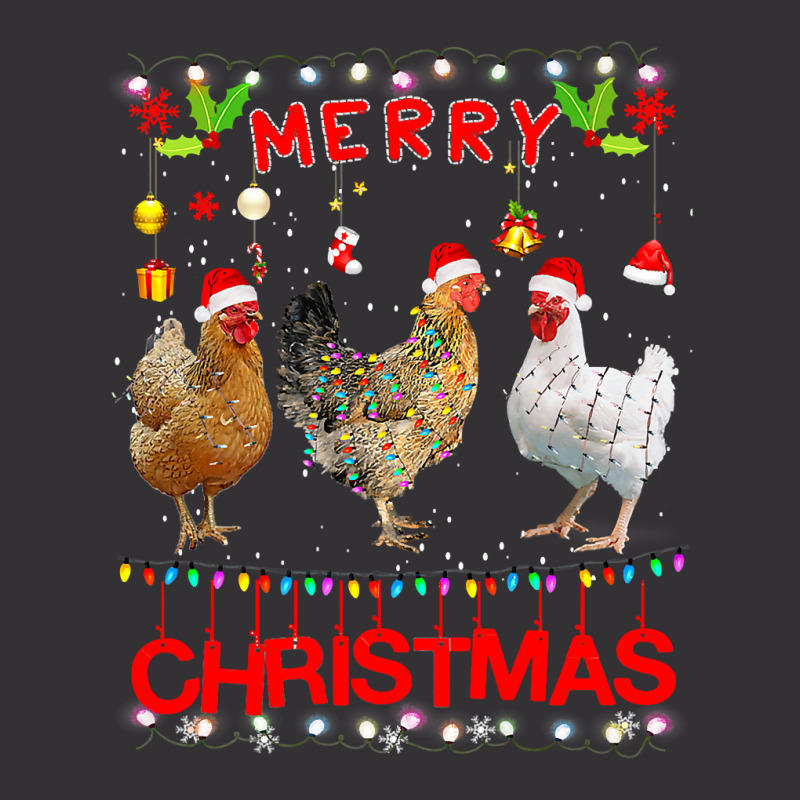 Chicken Design Merry Christmas Chicken For Kids Costume Cute 32 Hen Ch Vintage Short | Artistshot