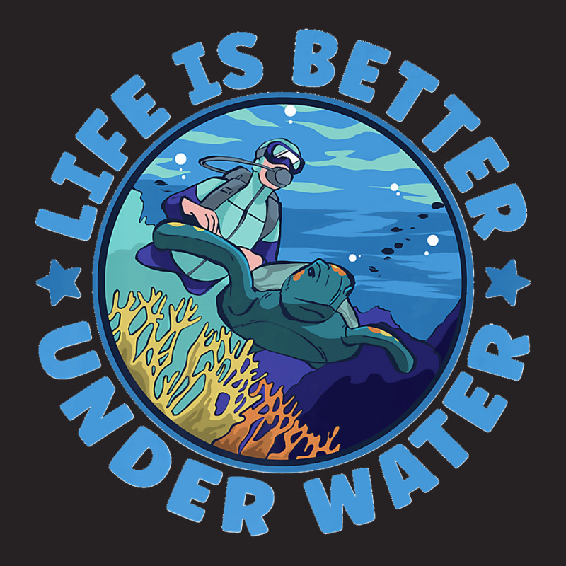 Life Is Better Under Water Marine Biology Scuba Diver Premium Vintage Cap | Artistshot