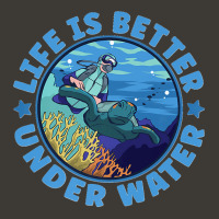 Life Is Better Under Water Marine Biology Scuba Diver Premium Bucket Hat | Artistshot