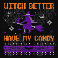 Witch Candy Halloween Ugly Sweater I Trick Or Treat Pumpkin Crop Top | Artistshot