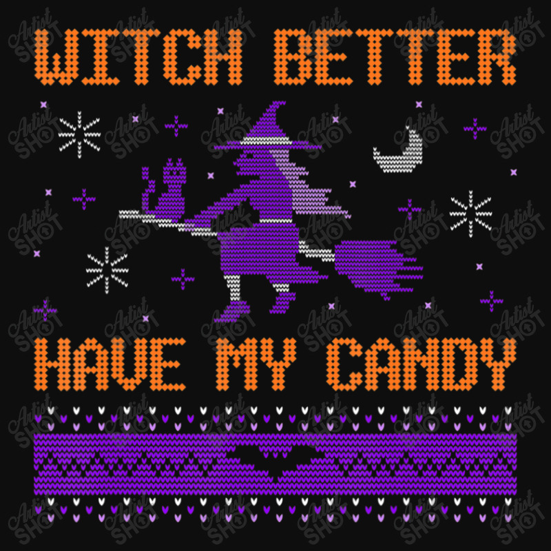 Witch Candy Halloween Ugly Sweater I Trick Or Treat Pumpkin Crop Top by BuenoBloom | Artistshot