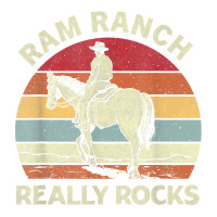 Ram Ranch Really Rock Vintage Western Rodeo Cowboy Horseback T Shirt Sticker | Artistshot