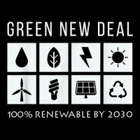 Green New Deal Climate Change Activist Aoc Progressive Green T Shirt Adjustable Cap | Artistshot