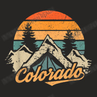 Colorado Retro Vintage Mountains Nature Hiking Ladies Fitted T-shirt | Artistshot