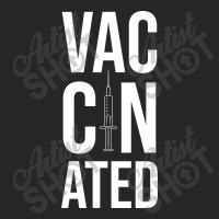 Vaccinated Ladies Fitted T-shirt | Artistshot