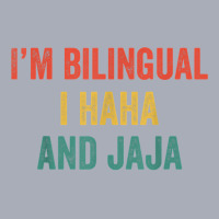 Im Bilingual I Haha And Jaja Funny Spanish Spanglish Teacher T Shirt Tank Dress | Artistshot