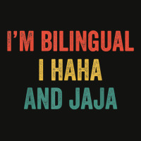 Im Bilingual I Haha And Jaja Funny Spanish Spanglish Teacher T Shirt Scorecard Crop Tee | Artistshot