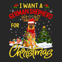 German Shepherd Gsd I Want German Shepherd Christmas Lights Santa Rein Men's T-shirt Pajama Set | Artistshot