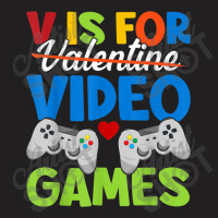 V Is For Video Games T-shirt | Artistshot