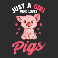 Just A Girl Who Loves Pigs Hog Lover Cute Farmer T Shirt Exclusive T-shirt | Artistshot