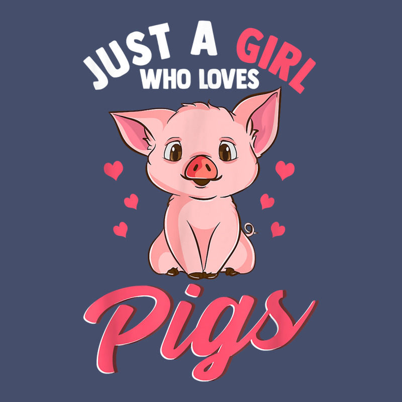 Just A Girl Who Loves Pigs Hog Lover Cute Farmer T Shirt Vintage Short | Artistshot