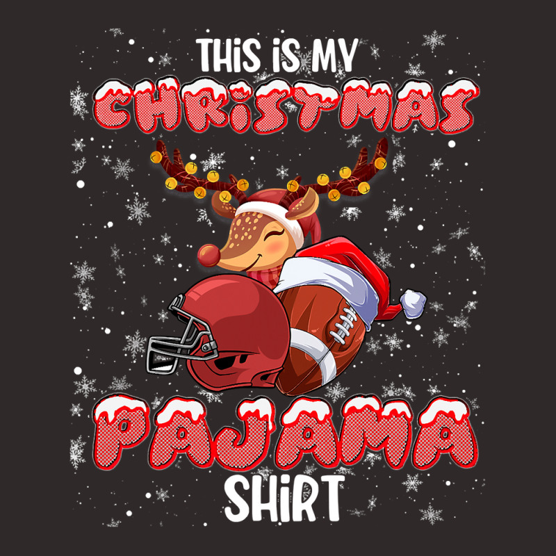 Football This Is My Christmas Pajama Football Christmas Light 12 Footb Racerback Tank by pester | Artistshot