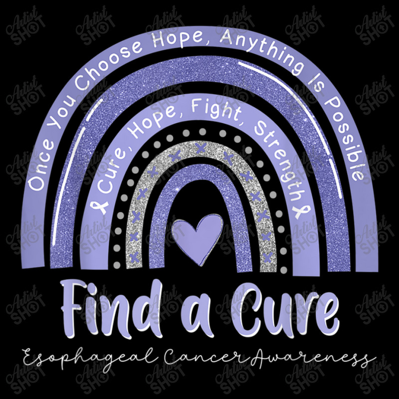 Rainbow Cure Hope Fight Strength Esophageal Cancer Awareness Zipper Hoodie by LaytonDesign | Artistshot