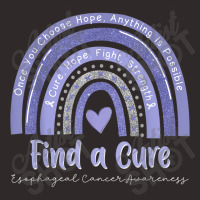 Rainbow Cure Hope Fight Strength Esophageal Cancer Awareness Racerback Tank | Artistshot