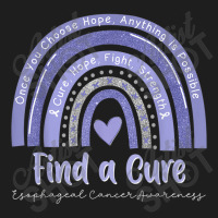 Rainbow Cure Hope Fight Strength Esophageal Cancer Awareness Classic T-shirt | Artistshot