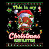 Football This Is My Christmas Sweater Football Xmas Ugly Costume 409 Maternity Scoop Neck T-shirt | Artistshot