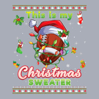 Football This Is My Christmas Sweater Football Xmas Ugly Costume 409 Tank Dress | Artistshot