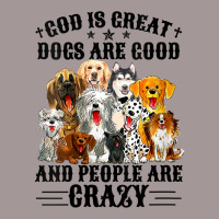 Womens God Is Great Dogs Are Good And People Are Crazy V Neck T Shirt Vintage Hoodie | Artistshot