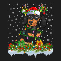 Dachshund Family Matching Xmas Lighting Santa Dachshund Doxie Christma Classic T-shirt | Artistshot