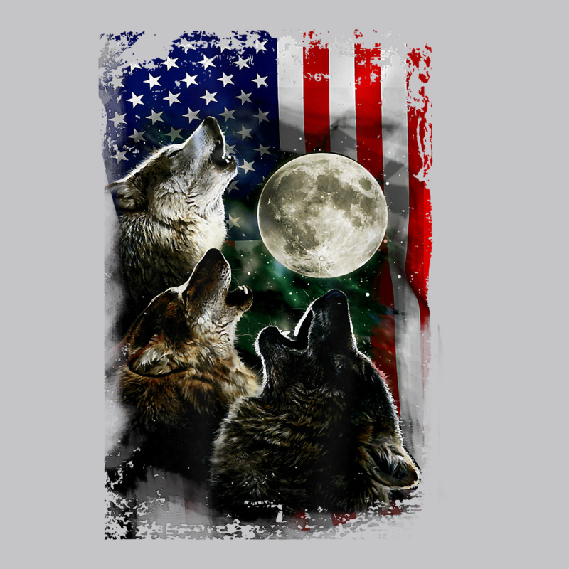 The Mountain Wolfs Lookout Flag American Wolves Moon Light T Shirt Baby Bodysuit by gellisjkbegayphe | Artistshot