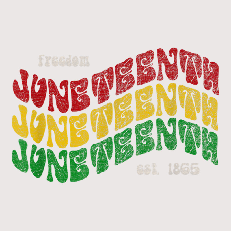 Juneteenth 1865 Black History Gifts Retro Vintage Wavy Text T Shirt Pocket T-shirt | Artistshot