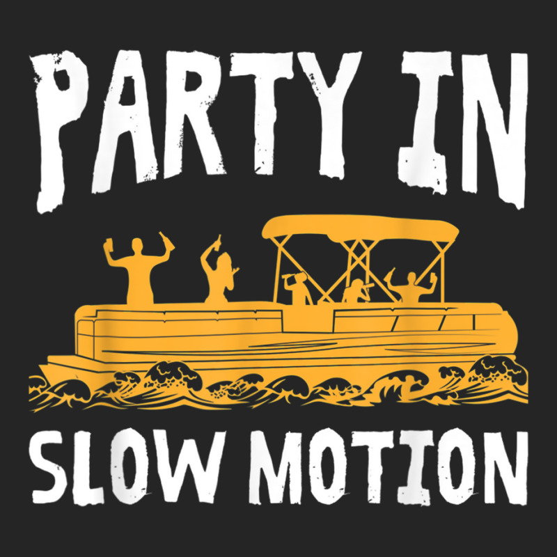 Party In Slow Motion   Pontoon Boat Captain Mens Lake T Shirt Unisex Hoodie | Artistshot