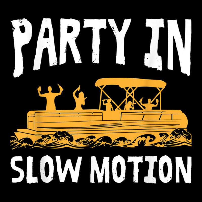 Party In Slow Motion   Pontoon Boat Captain Mens Lake T Shirt Men's 3/4 Sleeve Pajama Set | Artistshot