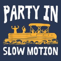 Party In Slow Motion   Pontoon Boat Captain Mens Lake T Shirt Men Denim Jacket | Artistshot