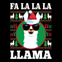 Fa La La Llama Ugly Christmas Long Sleeve Shirt V-neck Tee | Artistshot