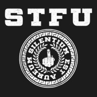 Shut The F Up Stfu Funny College Satire Humor Raglan Baseball Tee Hoodie & Jogger Set | Artistshot