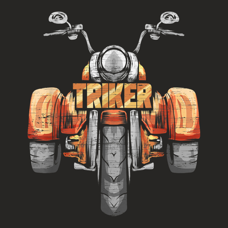 Triker Motortrike Motorcycle Trike Three Wheeler Biker Gift T Shirt Ladies Fitted T-Shirt by vorgasofaguiarb | Artistshot