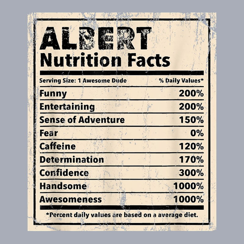 Albert Nutrition Facts Funny Name Humor Nickname T Shirt Tank Dress by spizerrleppleq | Artistshot