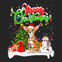 Chihuahua Xmas Lighting Matching Santa Chihuahua Dog Wearing Christmas Unisex Hoodie | Artistshot