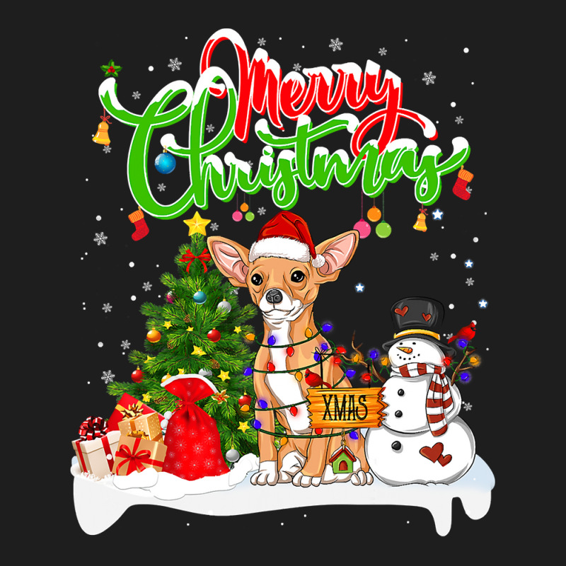 Chihuahua Xmas Lighting Matching Santa Chihuahua Dog Wearing Christmas Classic T-shirt by pester | Artistshot