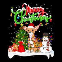 Chihuahua Xmas Lighting Matching Santa Chihuahua Dog Wearing Christmas Fleece Short | Artistshot