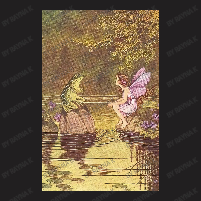 Flower Fairy Talking To A Toad Sticker T-shirt | Artistshot