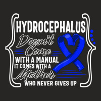 Hydrocephalus Awareness Doesn't Come With A Manual Hydroceph T Shirt Ladies Fitted T-shirt | Artistshot