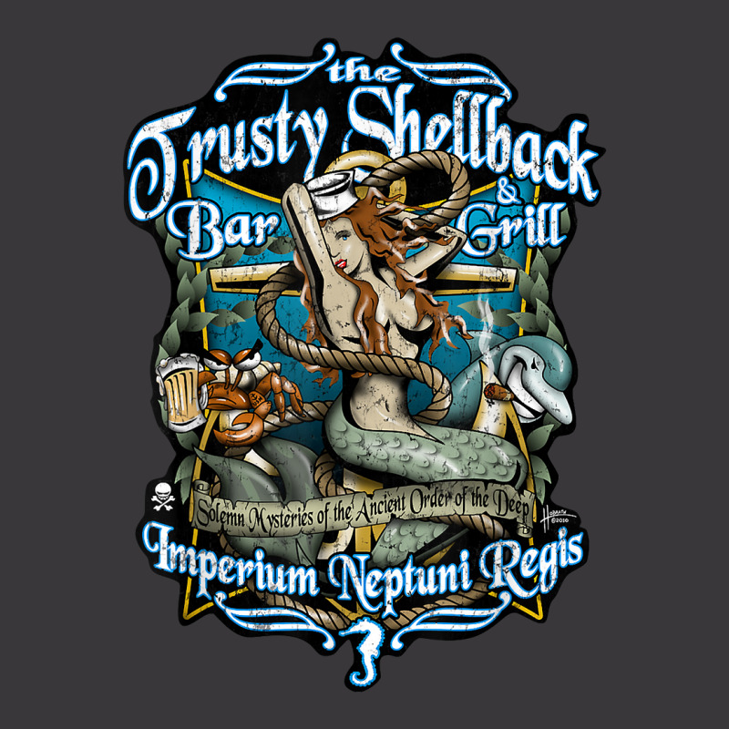 Trusty Shellback Bar And Grill Equator Crossing Nautical Art T Shirt Ladies Curvy T-Shirt by vorgasofaguiarb | Artistshot