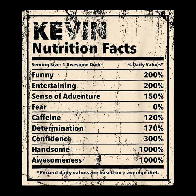 Kevin Nutrition Facts Funny Name Humor Nickname Sarcasm T Shirt Youth Jogger by spizerrleppleq | Artistshot