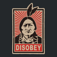 Disobeyy Native American Face Portraitt Anti Colonisation Mexico Usa P Crewneck Sweatshirt | Artistshot