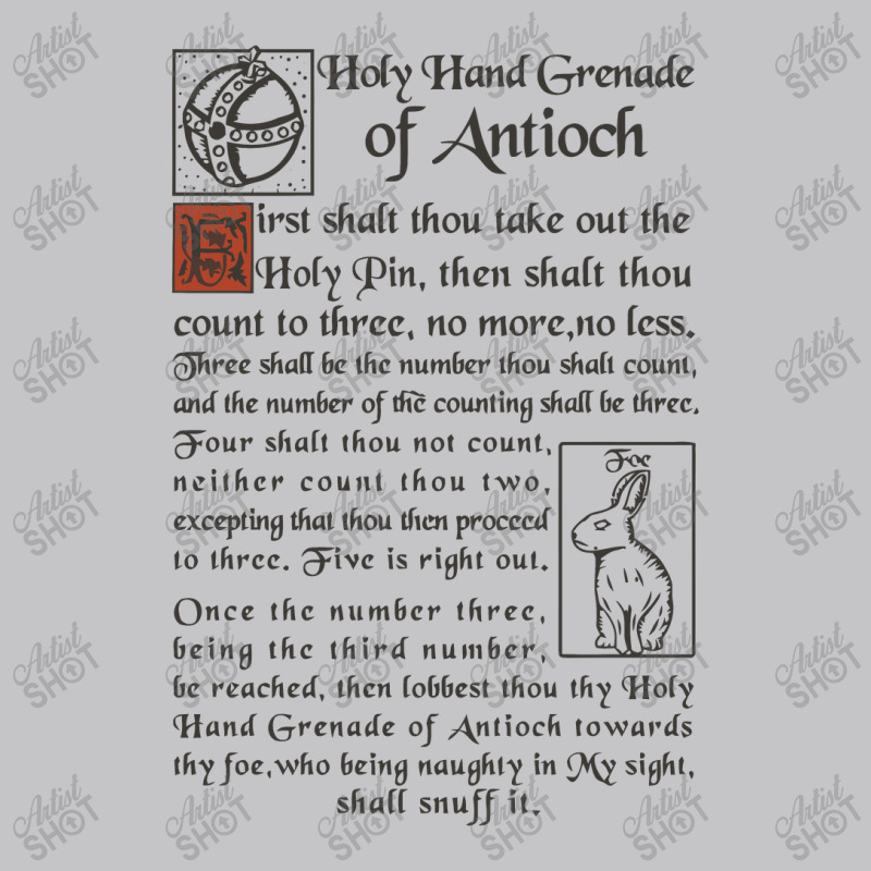 Holy Hand Grenade Script Holy Grail Baby Bodysuit | Artistshot