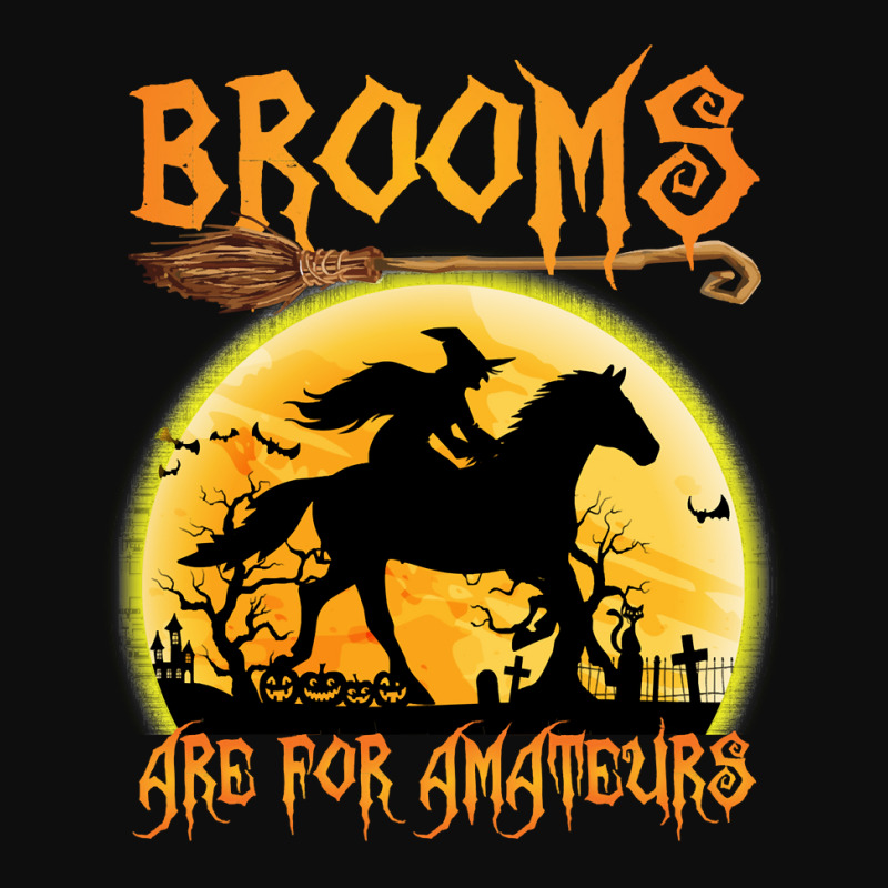 Horse Brooms Are For Amateurs Horse Riding Lovers Halloween 465 Riding Crop Top by peafowl | Artistshot