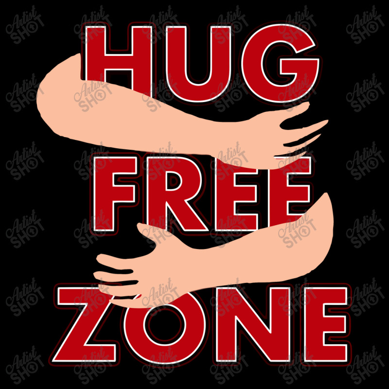 Hug Free Zone   Social Distancing Funny Youth Sweatshirt by liebegrafik | Artistshot