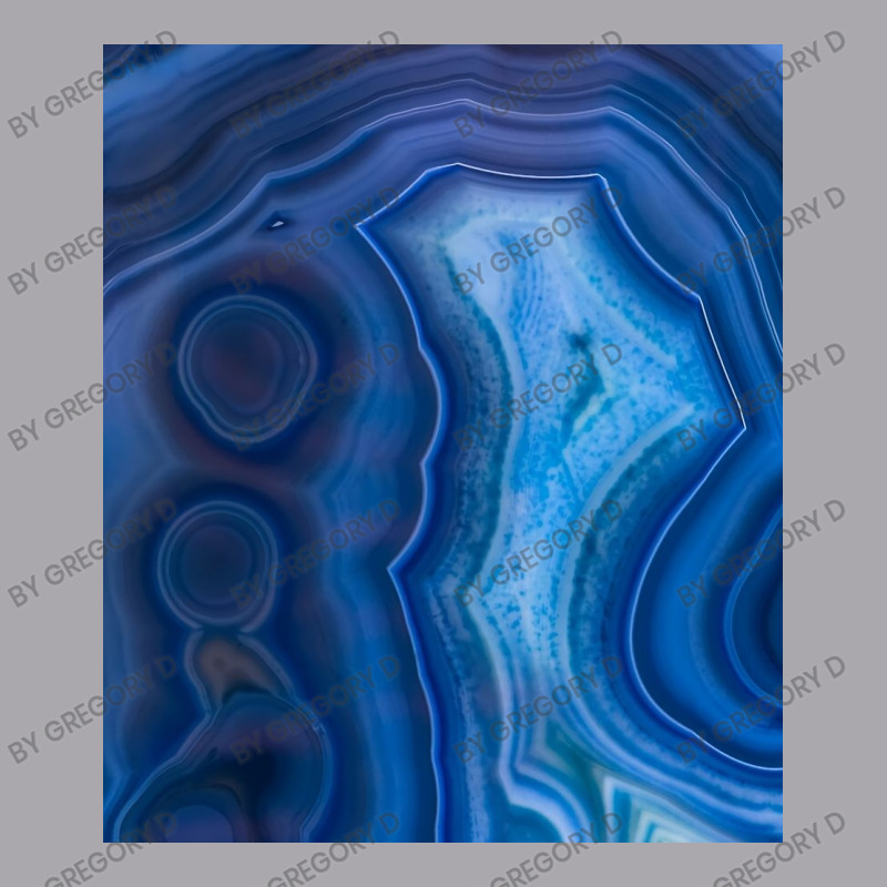 Deep Blue Lagoon Agate Canvas Youth 3/4 Sleeve | Artistshot