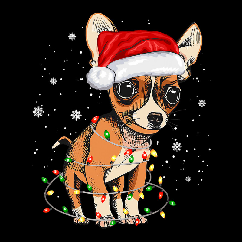 Chihuahua Dog Tree Christmas Light Xmas Pajama Matching 358 Women's V-Neck T-Shirt by pester | Artistshot