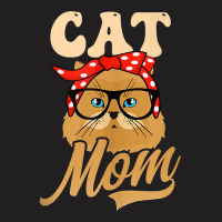 Bandana Cat Mom Design Persian Cat Art Character T-shirt | Artistshot