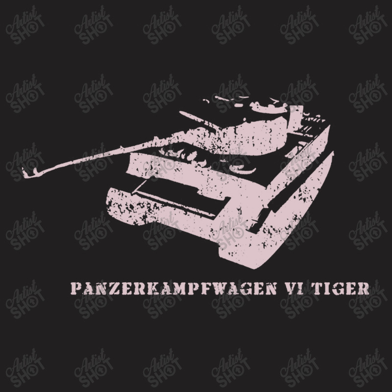 Panzer Vi Tiger I German Army Tank Silhouette T-Shirt by naeshastores | Artistshot