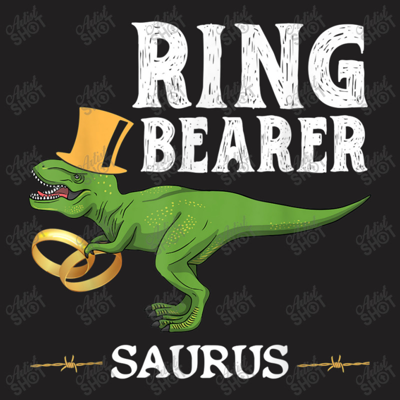 Trex Dinosaur Wedding Party - Ring Bearer Saurus Funny Men T-shirt | Artistshot